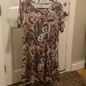 Charlie’s Project swing dress, pockets, new with tags, Brown paisley, medium